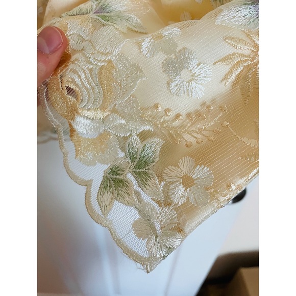 Floral 3/4-Sleeve A-line Cocktail Dress - Picture 4 of 9